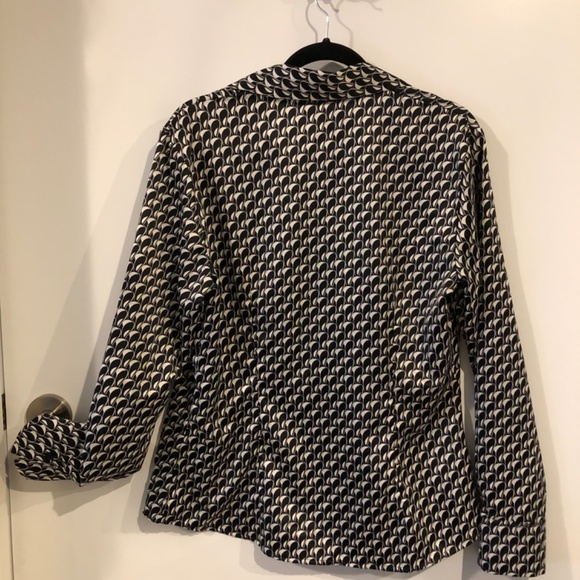 H&M black and white print blouse - Picture 4 of 4